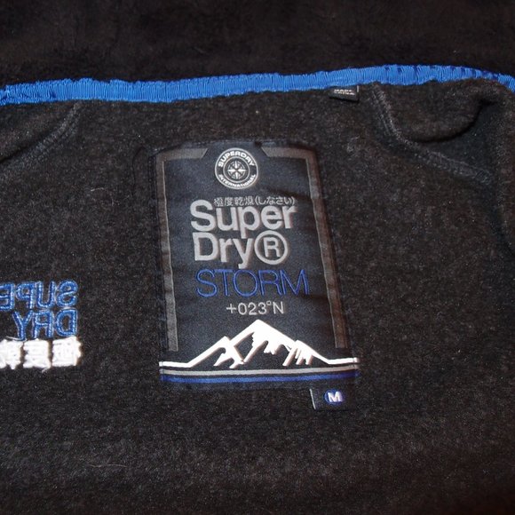 SUPERDRY STORM GRANITE HOODIE JACKET-MED - Picture 9 of 11